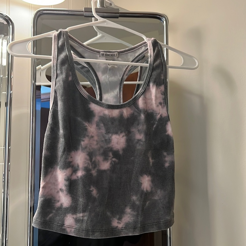 NWT Forever 21 tie dye racerback tank